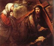 Bartolome Esteban Murillo Jesus bearing a cross oil painting on canvas